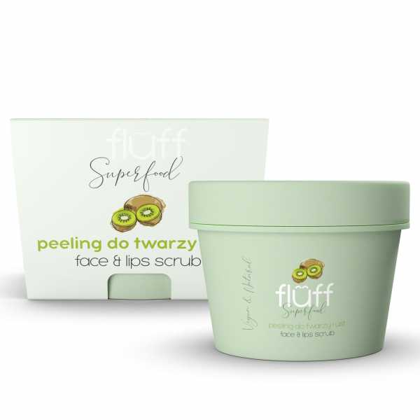 Fluff Superfood - Kiwi peeling face & lips scrub