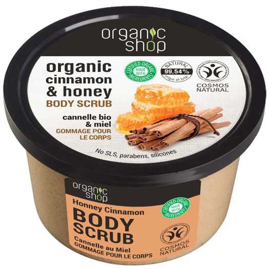 Organic Shop - Organic cinnamon & honey body scrub
