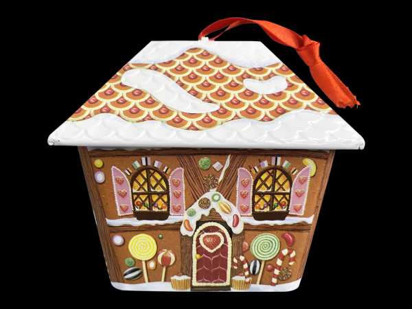 Small Gingerbread house tin