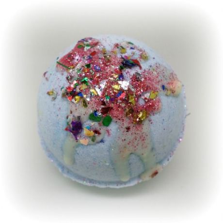 Bombe de bain effervescente cupcake licorne étincelante
