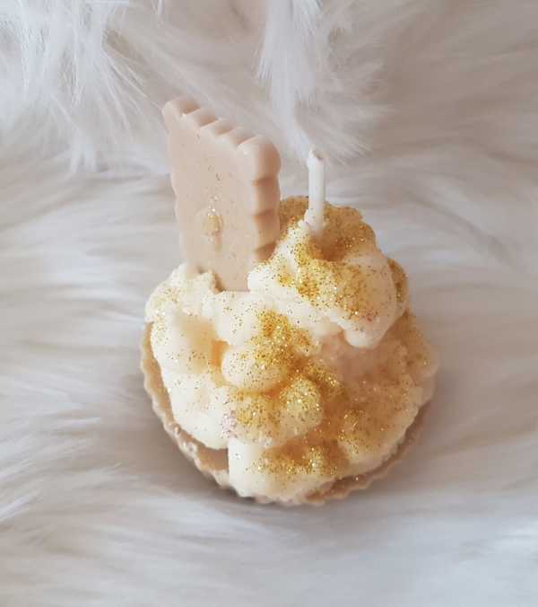 Bougie cupcake pain d'épices