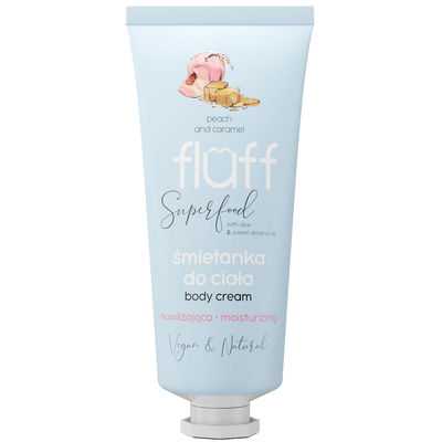 Fluff Superfood - Crème hydratante pour le corps à la pêche et au caramel