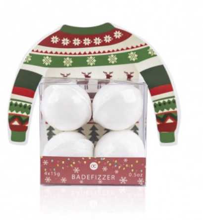 Coffret pull de Noël boules effervescentes