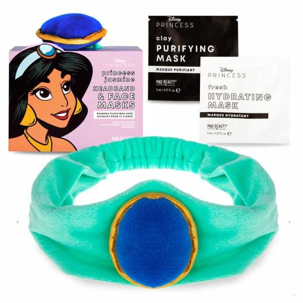 Disney - Bandeau élastique avec masque pour le visage Jasmine