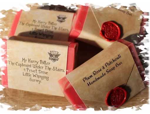 Savon lettre d'Harry Potter