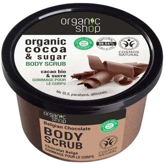 Organic Shop - Gommage pour le corps au chocolat belge