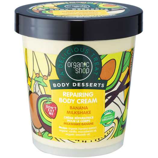 Organic Shop - Crème réparatrice corps milkshake banane