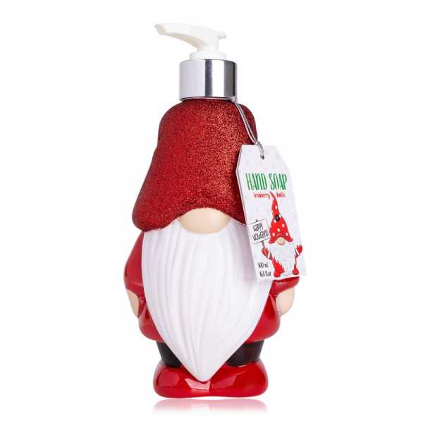 Distributeur de savon liquide gnome rouge