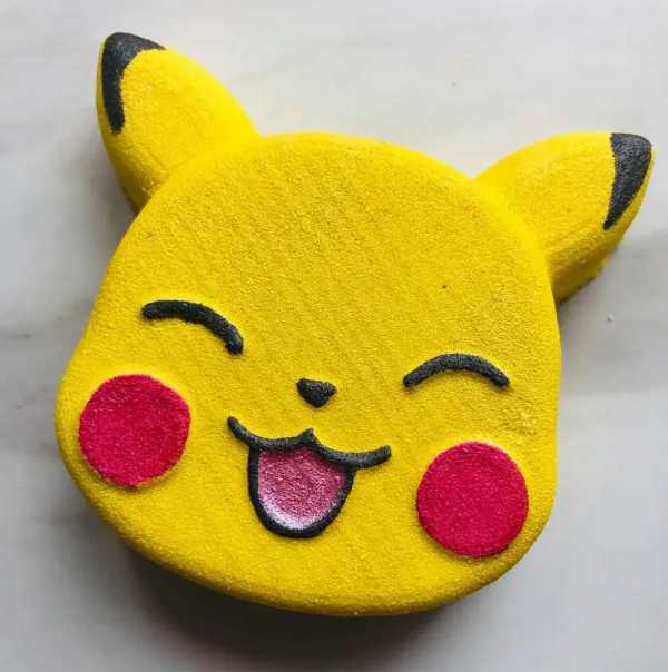 Flaming desserts - Pikachu bath bomb