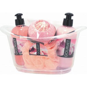 Baignoire avec produits pour le bain marshmallow