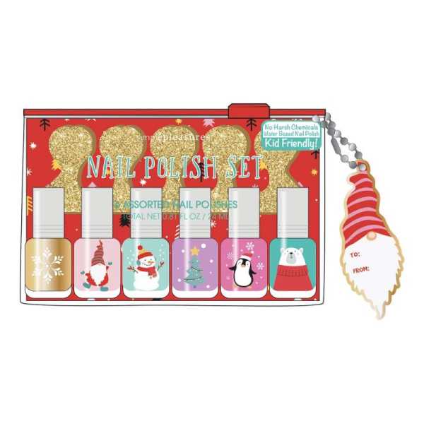 Set de 6 vernis à ongles Stocking Stuffer