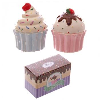 Lot salière et poivrière cupcake