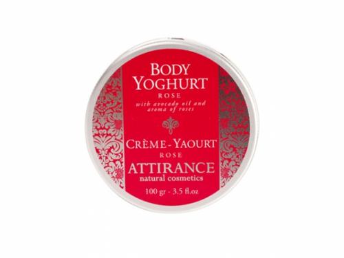 Attirance - Crème yogourt pour le corps à la rose