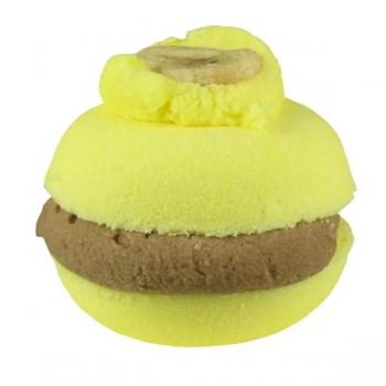 Lovely Bubbly - Bombe de bain effervescente macaron banane chocolat, effervescent