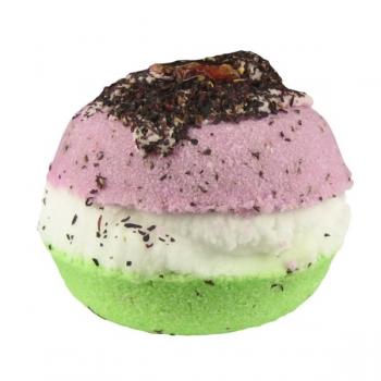 Lovely Bubbly - Bombe de bain effervescente macaron cramberries menthe