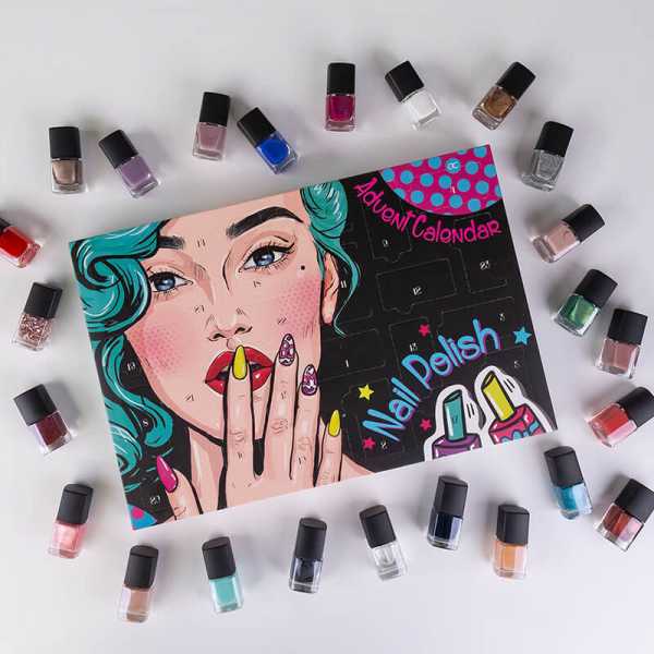 Calendrier de l'Avent vernis à ongles Pop Art