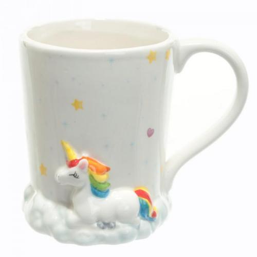 Mug licorne arc-en-ciel sur son nuage