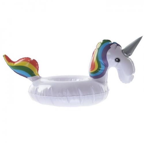 Porte-boisson gonflable licorne