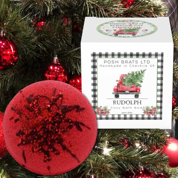 Posh Brats - Bombe de bain effervescente Rudolph